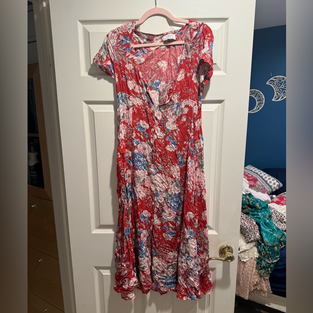 Auguste red day dress